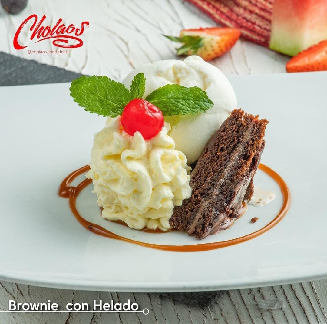 Brownie con Helado